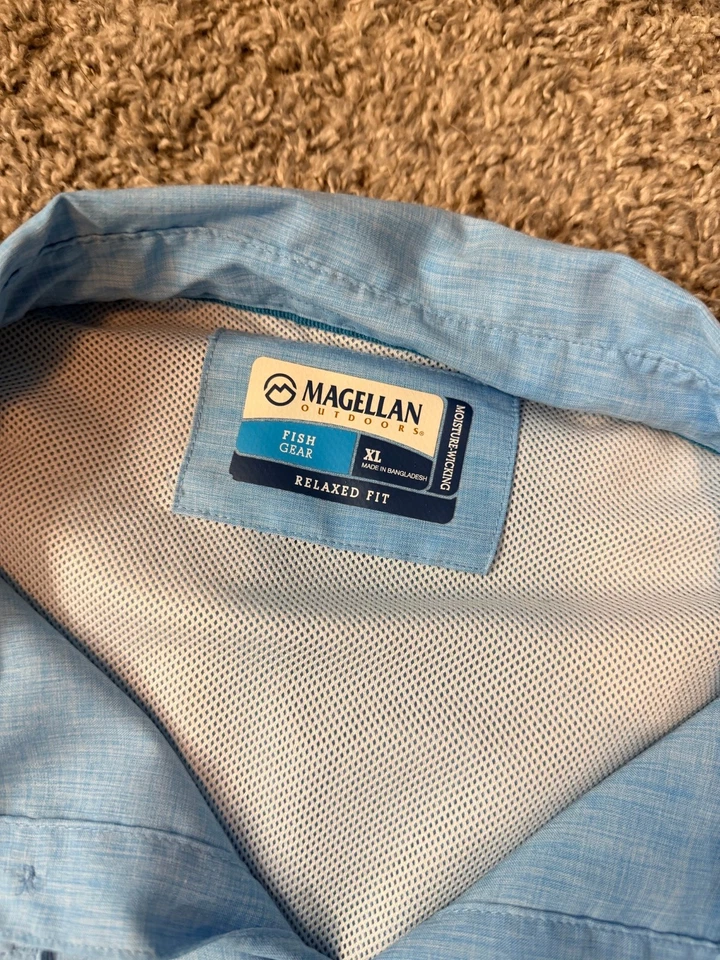 Magellan Men's Size XL, Relaxed Short Sleeve Vented Button Up Fishing Shirts! - Image 4 of 4