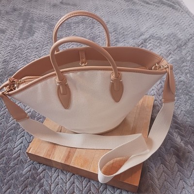 Zara Travel Bag With Removable Insert And Strap, Beige/Tan