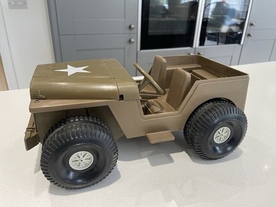 Vintage 1973 Ideal Toy Corp großer Friktion Power Jeep