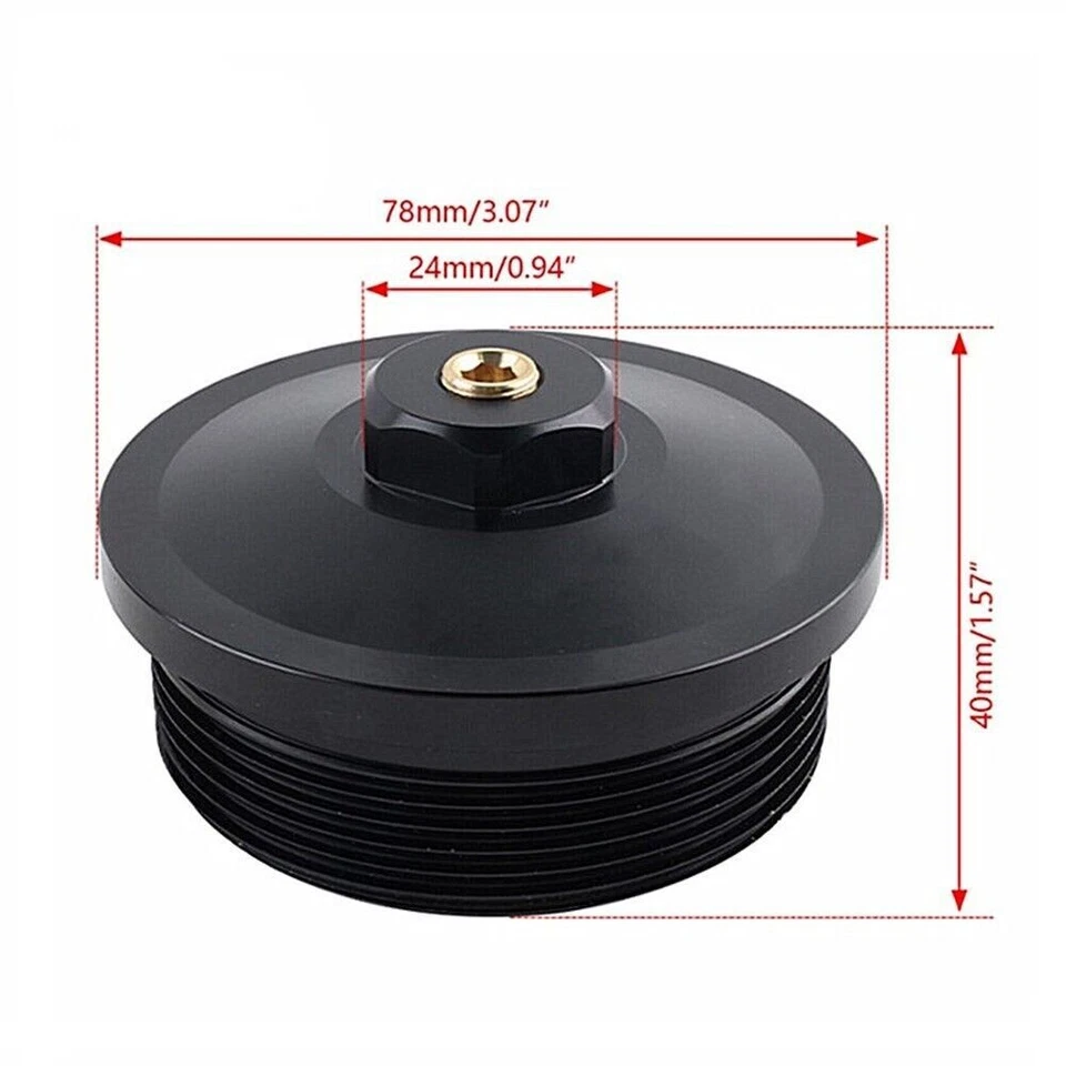 Front Fuel Filter Cap Black Fit For Ford F250 F350 F550 6.0L Powerstroke Diesel — 第 4/4 张图片