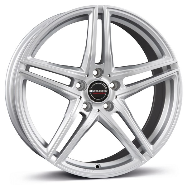 Borbet Felgen XR 8.0X18 ET39 5X112 SIL FüR Skoda Enyaq Karoq Kodiaq Octavia Supe-image