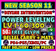 🔥DIABLO 4 SEASON 11✨POWER LEVELING✨GLYPH PIT RUN GOLD MATS RUNES✨✅PC PS XBOX✅