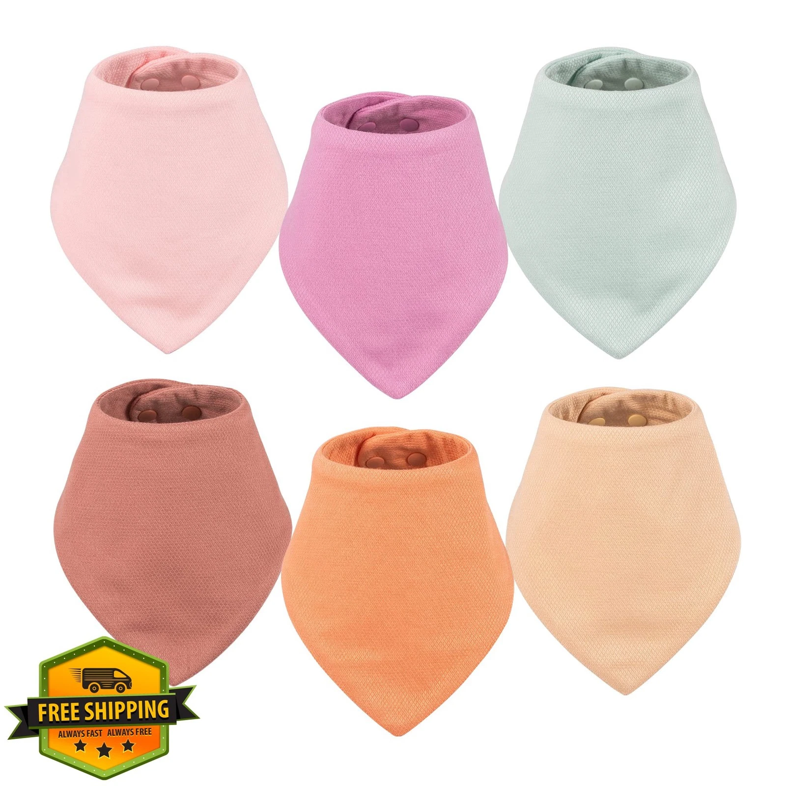 Tiny Twinkle Bibs Girl Set 6 Pack