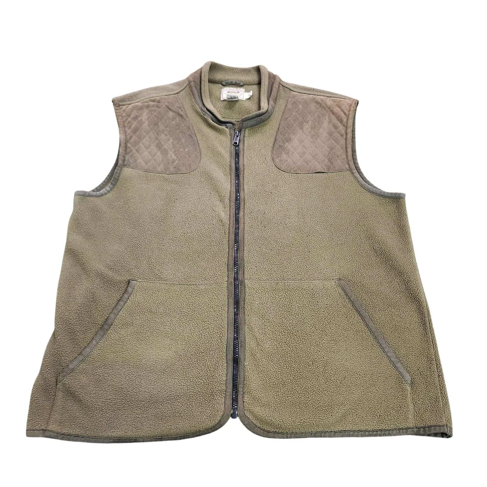 Cabela's Vest Mens XLT Green Fleece Quilted Full Zip Pockets Outdoor Hunting
Opens in a new window o