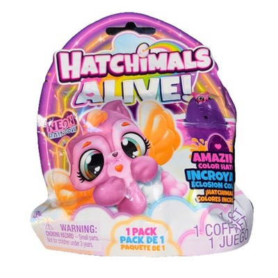 Hatchimals Alive Neon Rainbow Mini Figure Set   1 Blind Box Surprise NEW