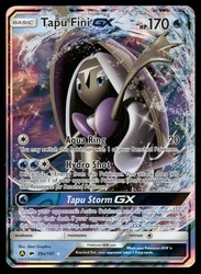 Tapu Fini GX 39a/147 Alternate Art Promo Burning Shadows