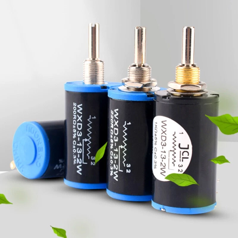 WXD3-13 10-Gang-Drehpotentiometer 100 ohm... 47K Präzision-Drahtpoti Linear 2W - Bild 3 von 4