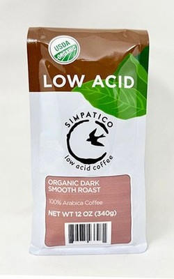 Simpatico Organic Low Acid: Dark Smooth Roast - Whole Bean