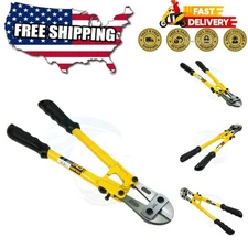 Industrial 14" Bolt Cutter with Non-Slip Grip - Cuts Thick Steel Effortlessly