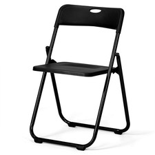 Set of 10 Portable Plastic Folding Chairs Commercial Stackable for In/Outdoor