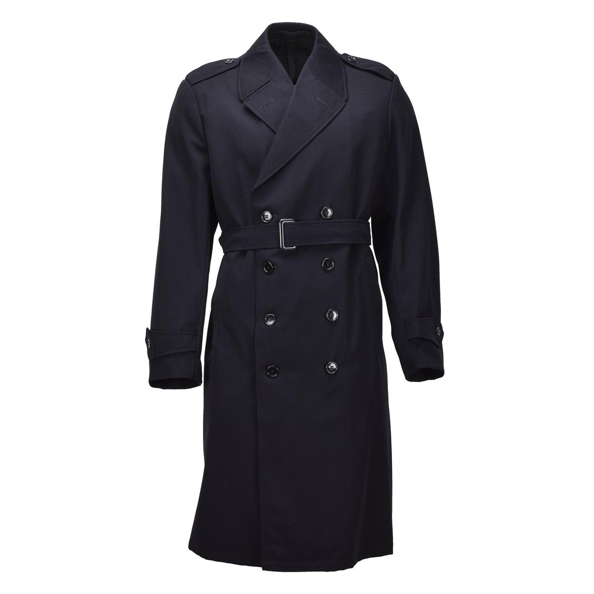 Original Dutch Military Long Wool Coat Double Breasted Army