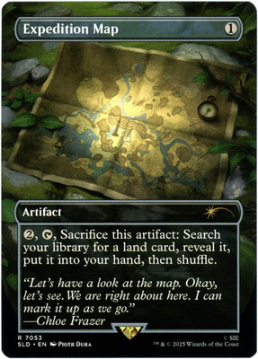 Expedition Map 7053 - Uncharted Secret Lair Drop SLD Magic MTG NM/M