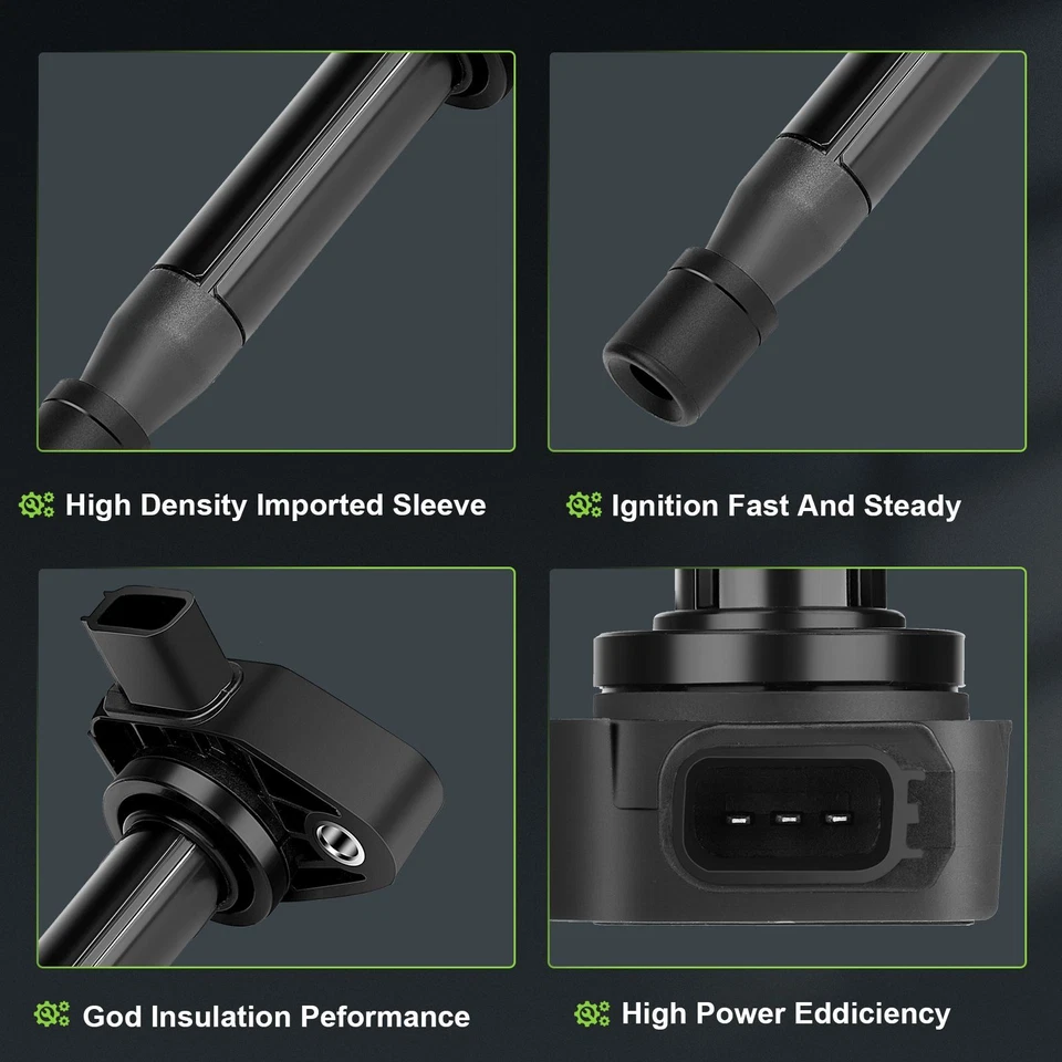 6 For 2000-2002 Honda Accord 3.0L V6 Ignition Coil & Iridium Spark Plug - Image 4 of 4