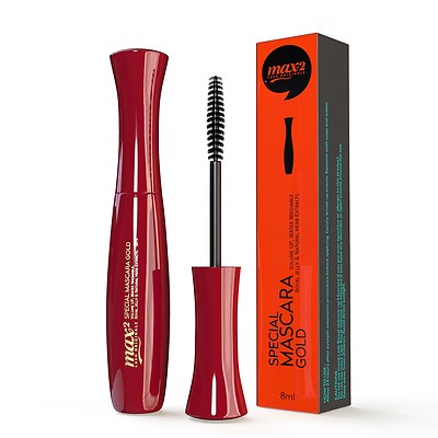 Eyelash Extensions Max 2 Special Mascara Gold, Water Washable Volume Up QTY: 3