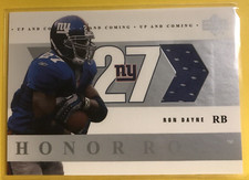 Ron Dayne 2002 Upper Deck Honor Roll Up and Coming Card #UC-RD New York Giants