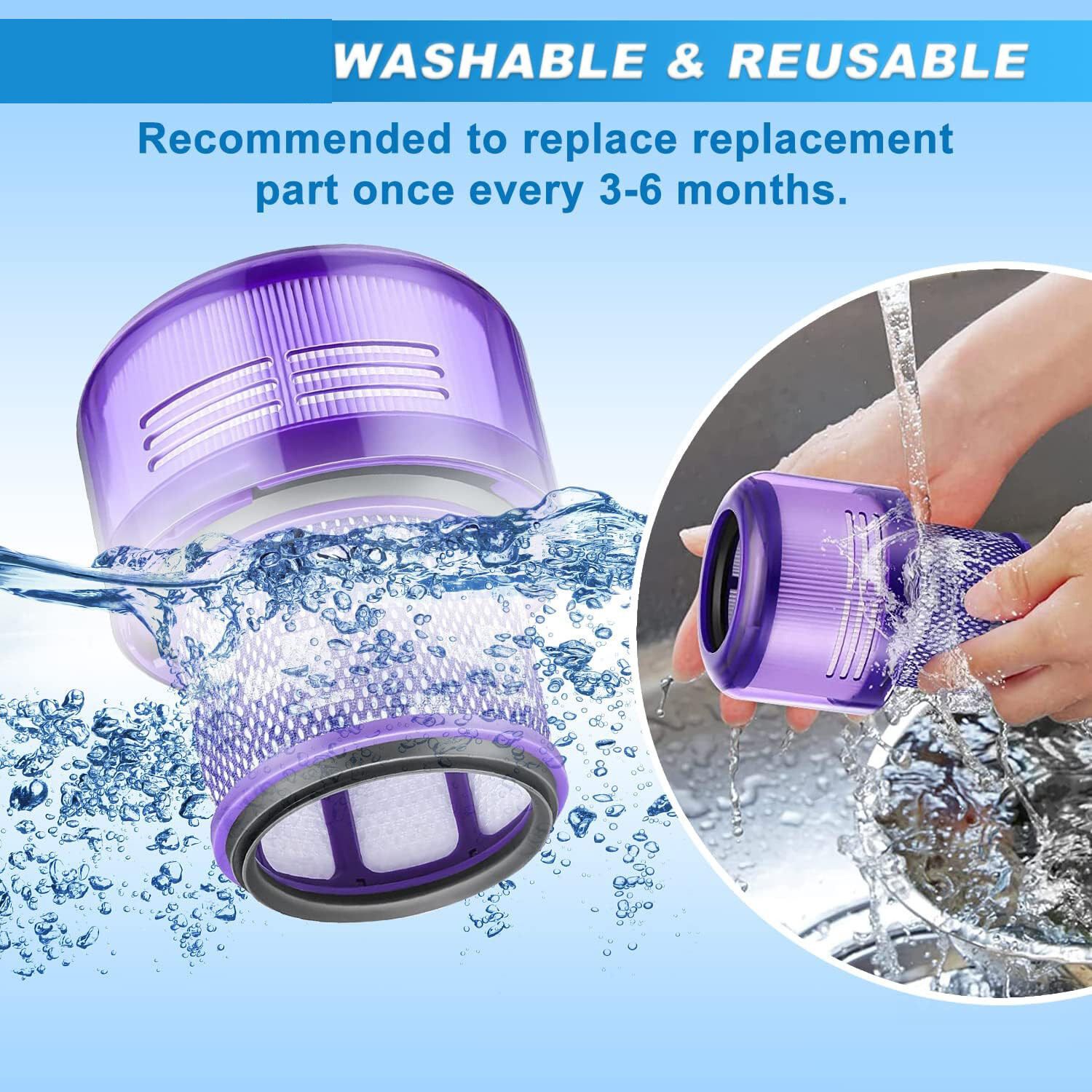 1 Pack V11 Vacuum Filters Replacement Fit for Dyson V11 Animal Torque Drive Comp