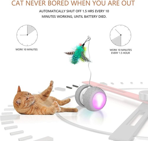 BENTOPAL Automatic Electric Interactive Feather Cat Toy P03 | eBay