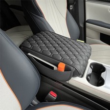 Leather Car Armrest Cover Center Console Box Arm Rest Pad Protector Universal