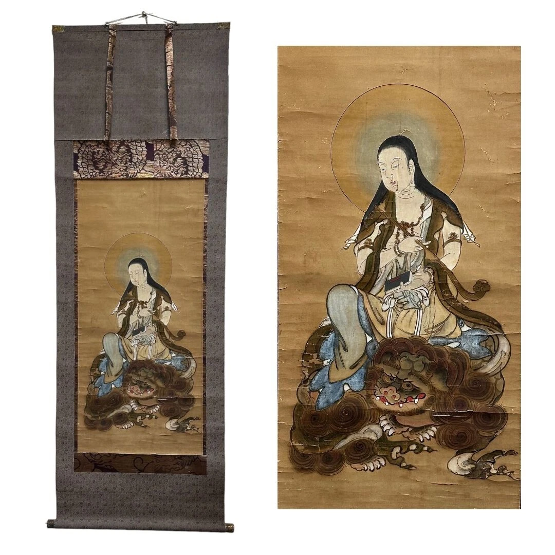 古董原始1800-1849 年日本画作、画卷| eBay