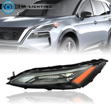 Driver Left Side Headlight For 2021-2023 Nissan Rogue S SL Headlamp Halogen DRL