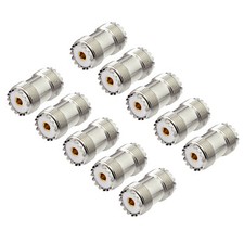 NEW 10 pack UHF SO-239 Female Coupler Adapter - join two PL-259 coax cable plugs