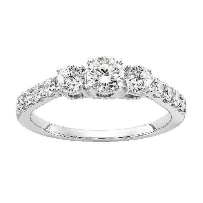 Chapado en Oro Blanco de belleza cóctel Anillos de Moda