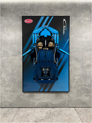 LEGO Art Wall Holder Frame 80x50 cm. LEGO Technic Bugatti Chiron