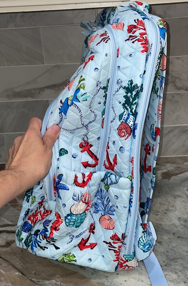 BNWT Vera Bradley Essential Large BACKPACK Anchors Aweigh Sea Nautical