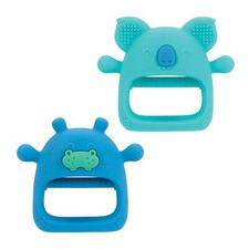 Nuby Wrist Grip Teething Mitten - Soft Silicone - Easy-to-Clean - Fun  Playful