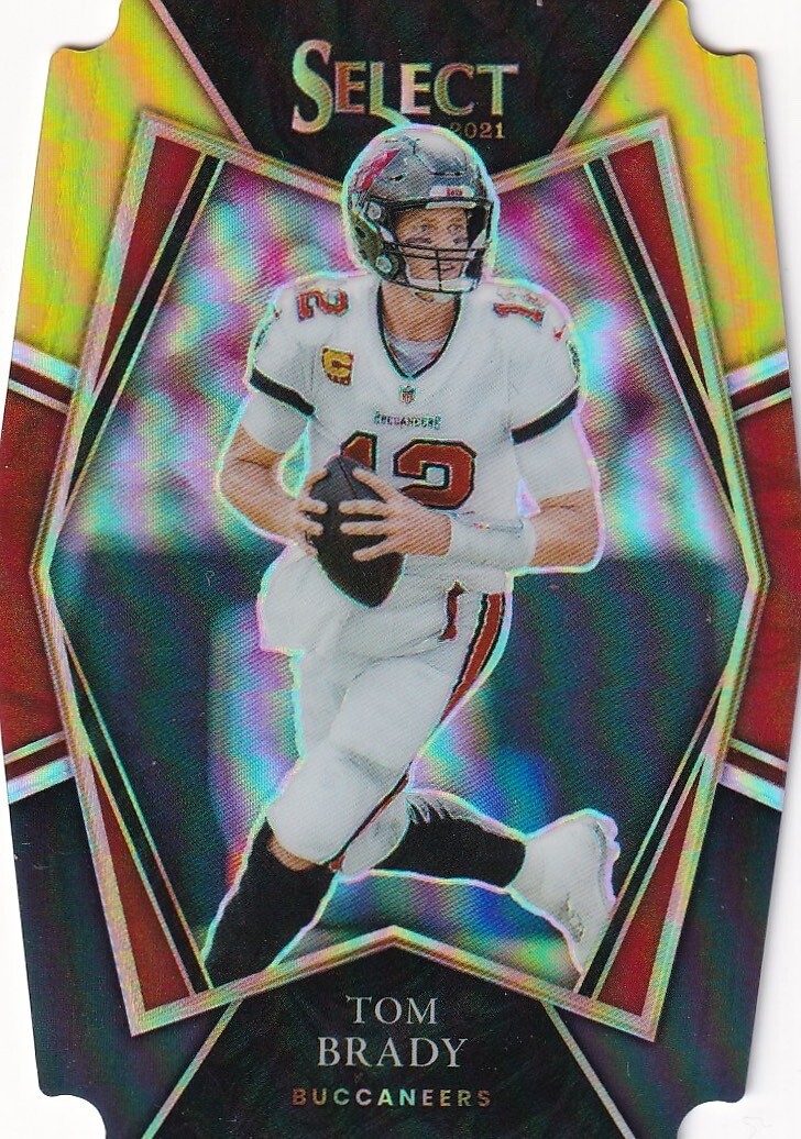 🏈 2021 SELECT BLACK & GOLD DIE CUT - TOM BRADY #101 TAMPA BAY BUCCANEERS
