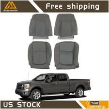 Seat Cover Driver Passenger Top Bottom Cloth For Ford F150 2011-2013 2014