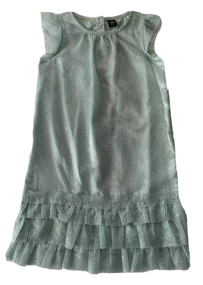 green party dress for toddler Lola + The Boys Shimmer Party Dress in Emerald at Nordstrom, Size 4T main image 0