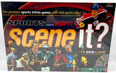 Mattel ESPN Sports Scene IT DVD Board Game NFL MLB NBA NHL - Brand New Sealed