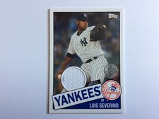 LUIS SEVERINO 2020 Topps Series 2 1985 RELIC NEW YORK YANKEES 85TR-LS WHITE