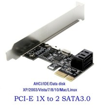 PCI Express PCIe to SATA3.0 2-Port SATA III Expansion Controller Adapter Card 6G