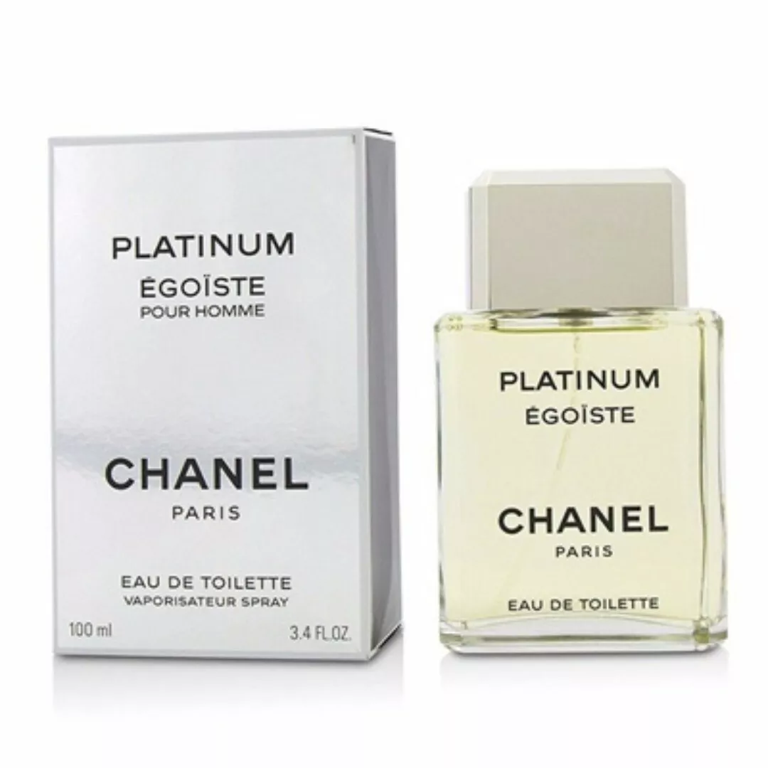 Used CHANEL PLATINUM EGOISTE Men Cologne 3.4oz / 100ml EDT Spray