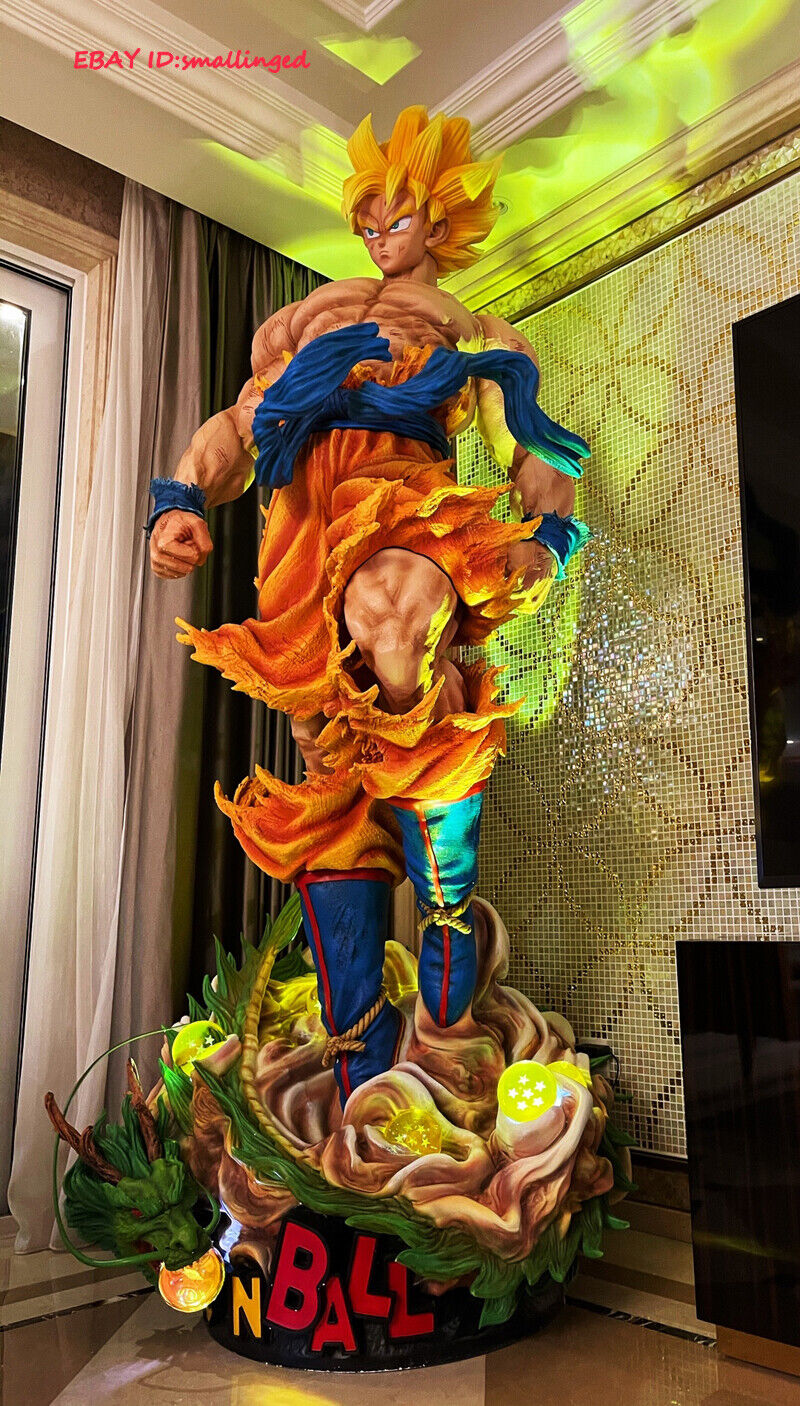 Cw Dragon Ball Z Movie 1/1 Huge Super Saiyan Son Goku 98In Garage Kits  Statue | Ebay