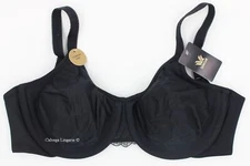 NWT WACOAL 855335 "Surreal Comfort" Full Figure, Soft Cup, Underwire Bra, Black