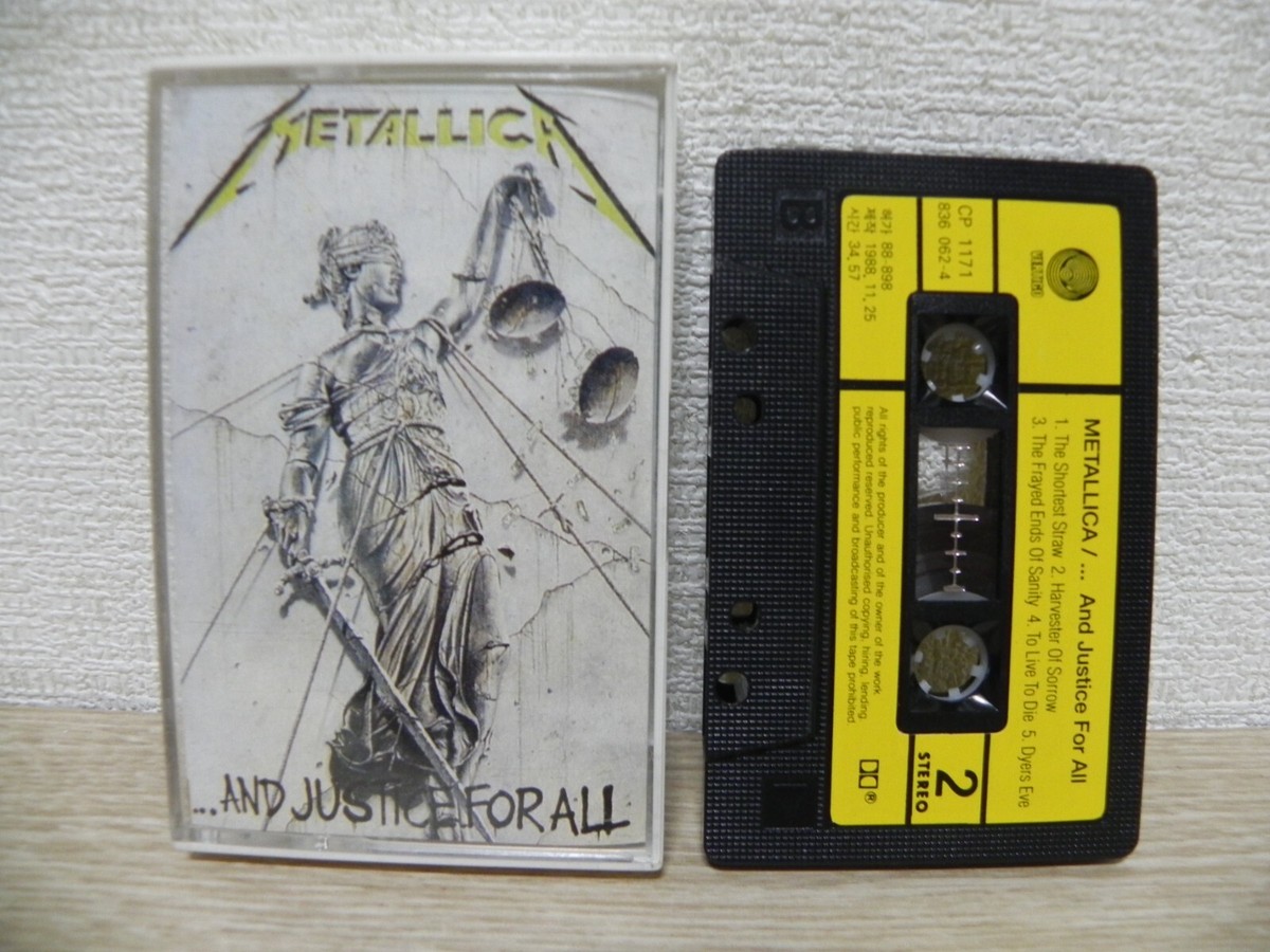 Metallica - AND JUSTICE FOR ALL 1988 KOREA Cassette Tape | eBay