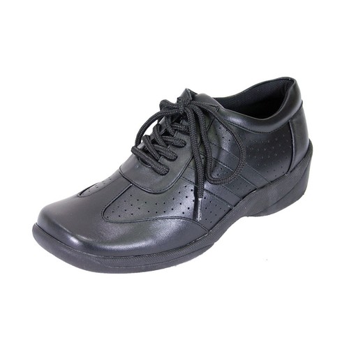 Wide Width Leather Oxford Shoes 