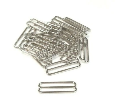CHURCH PRODUCTS UK® 50 mm vernickelt 3 Bar Rutschen Metall Tri Gleitriemen Gurtband Taschen x1 - x100