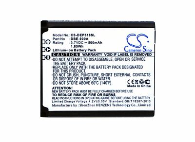 1.85Wh 3.7V 500mAh Battery for Doro Phoneeasy 618;P/N:DBE-900A Li-ion