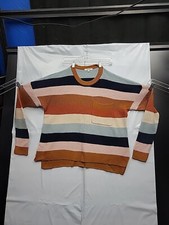 Madewell Women Pocket Pullover Sweater Multicolor Stripe Size Medium