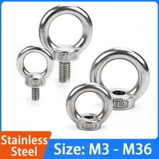 A2 Stainless Steel Lifting-Eye-Nuts & Bolts M3 To M36 Complete specifications