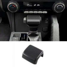 Carbon Fiber Look Gear Shift Knob Cover Trim 1pcs For Toyota Tacoma 2024