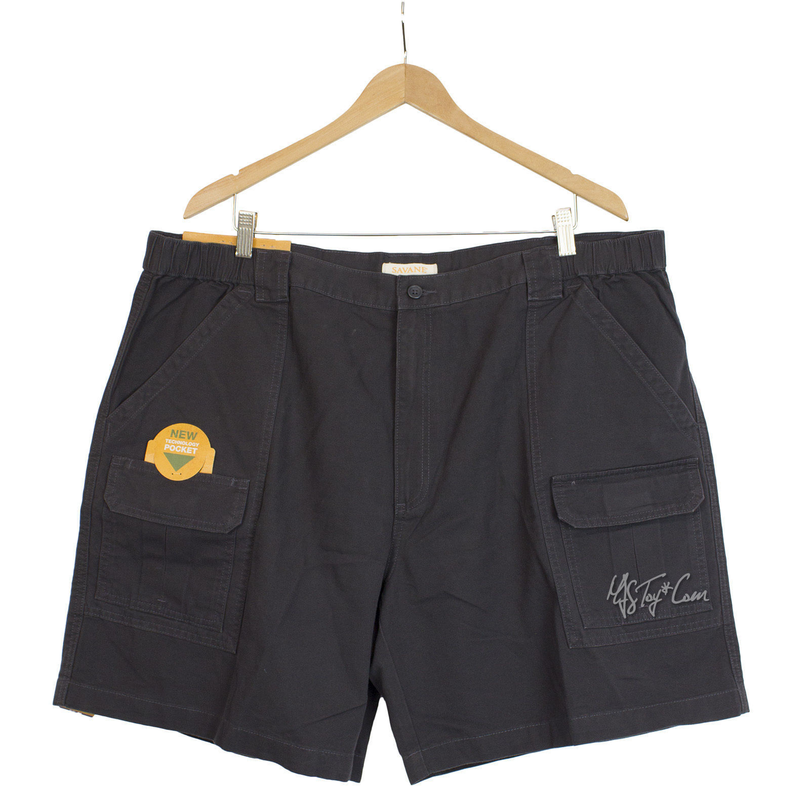 Aptro Mens Cargo Shorts Savane Cargo Hkng Shorts Men's W44 Elastc - Main Image