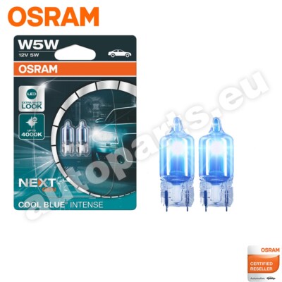 Osram W5W Cool Blue Positionsleuchten 2X 12V 5,5W 3700K 50lm Blauweiß
