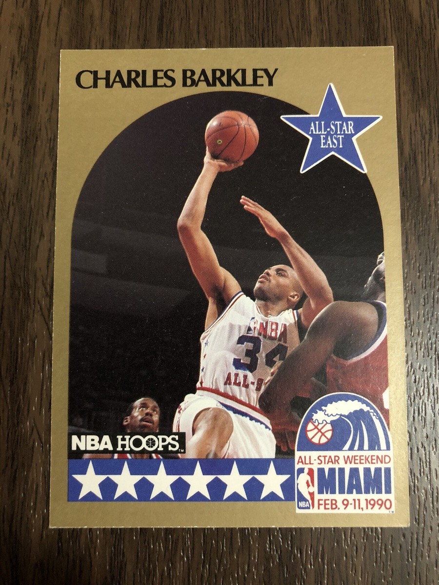 1990-91 NBA Hoops Charles Barkley #1 76ers All Star Basketball