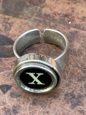 Letter X Remington Typewriter Key Ring By Churoncalla Size 8 Adjustable thumbnail