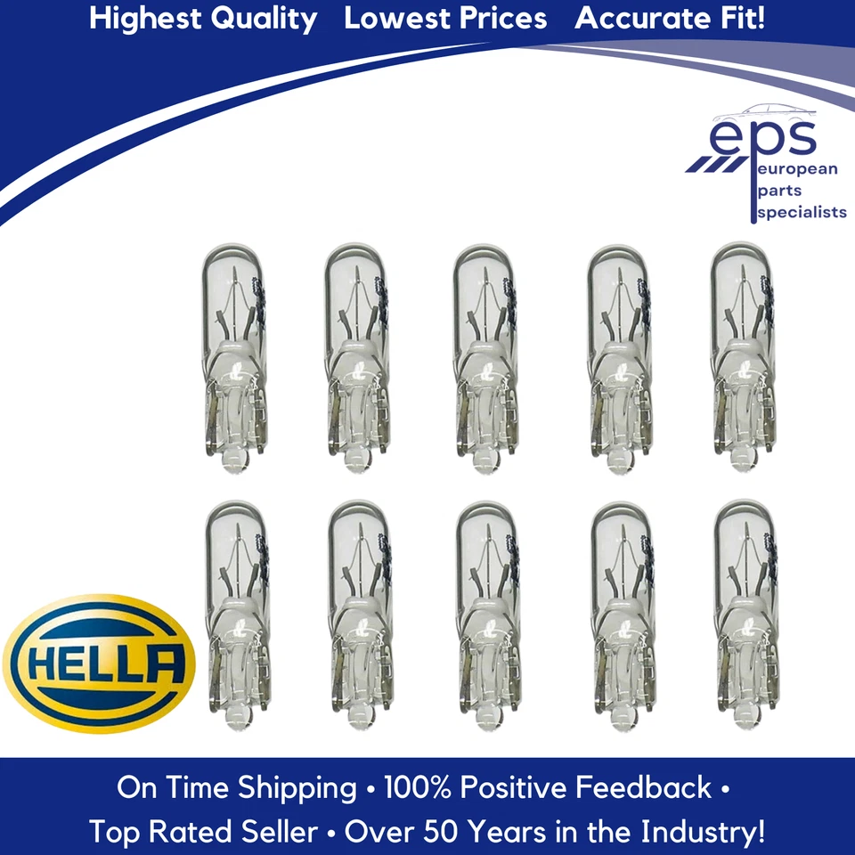 Cenicero de advertencia 10 x 1,2 vatios base de vidrio medidores bombilla interruptores 1964-19 Mercedes Foto 3 de 4